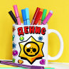 Кружка Brawl Stars с именем Денис Фото № 1